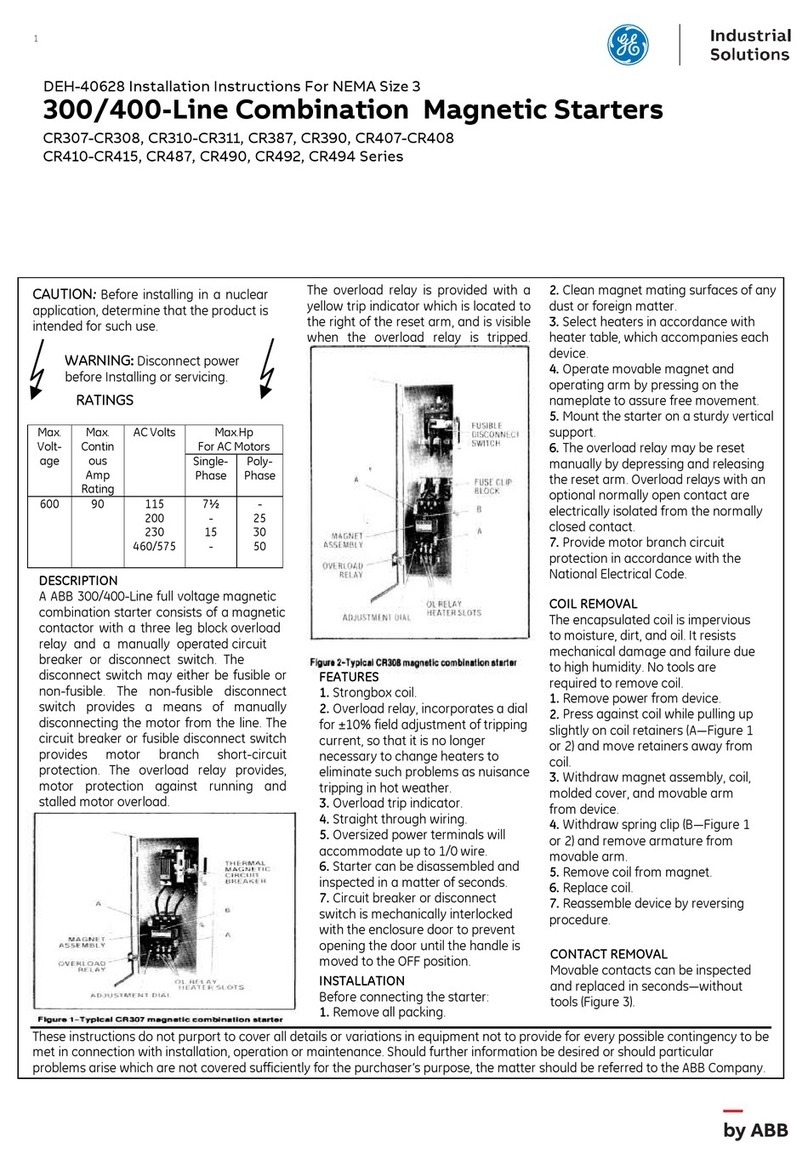 ABB CR307 Series installation instructions