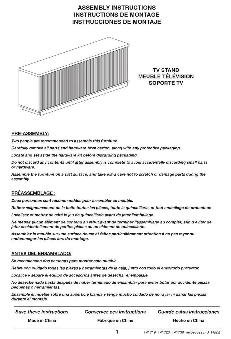 Hudson & Canal TV1719 Assembly instructions