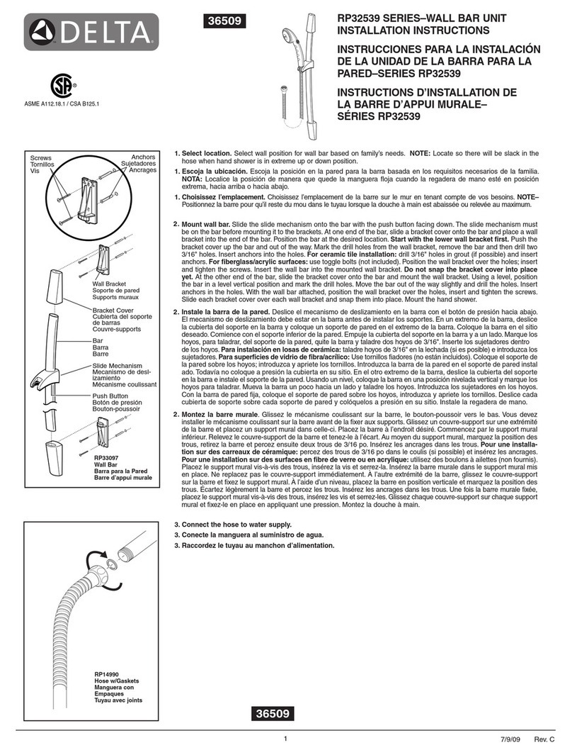 Delta RP32539 Series installation instructions