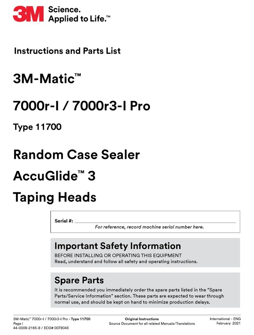 3M 3M-Matic 7000r-I Instructions and parts list