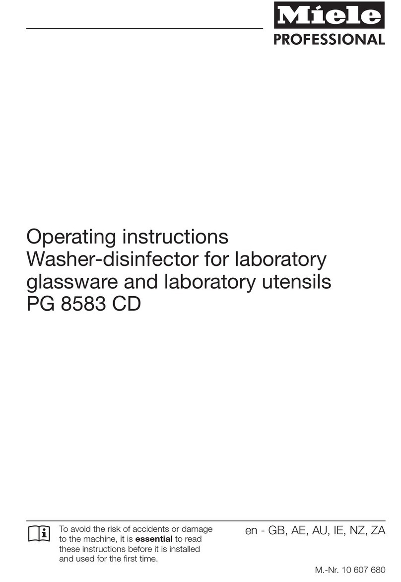 Miele professional PG 8583 CD User manual