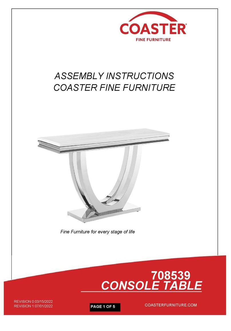 Coaster Adabella 708539 Assembly instructions Coaster Adabella 708539 Assembly instructions