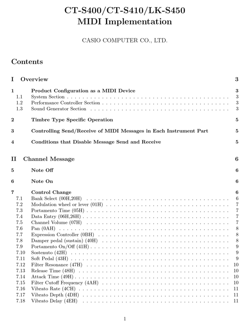 Casio Casiotone CT-S410 User manual Casio Casiotone CT-S410 User manual