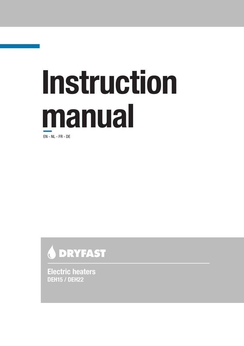 Dryfast DEH15 instruction manual