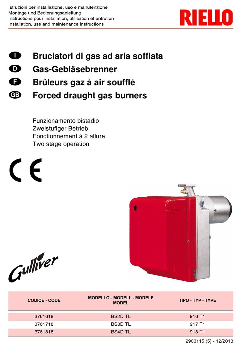 Riello Gulliver BS2D TL Quick start guide Riello Gulliver BS2D TL Quick start guide