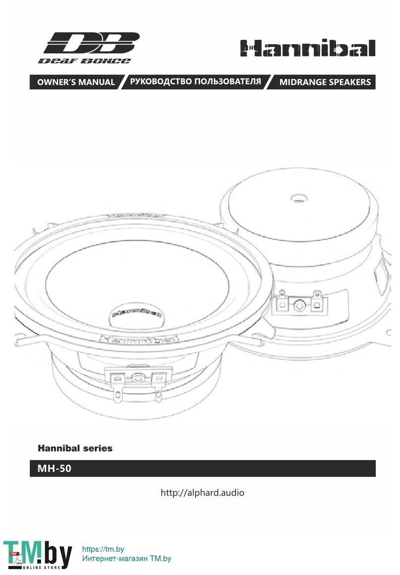 Deaf Bonce MH-50 owner's manual