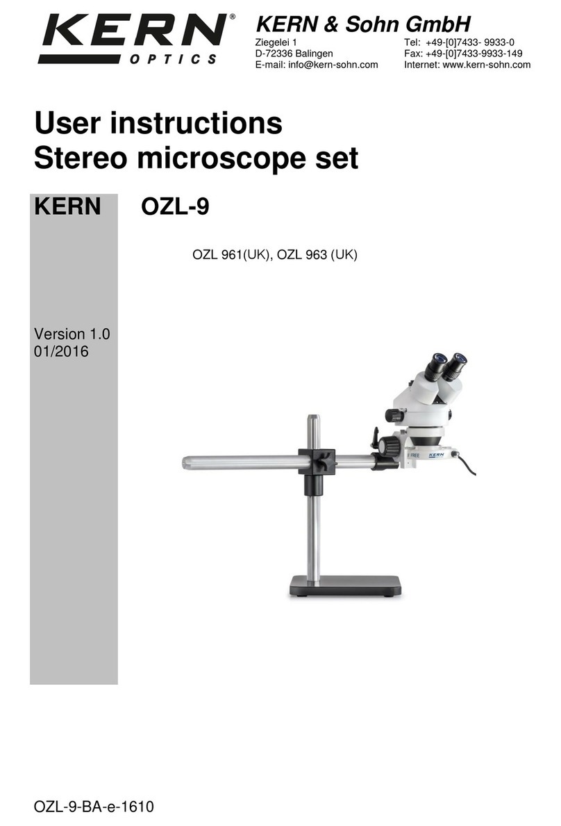 KERN Optics OZL-9 User instructions
