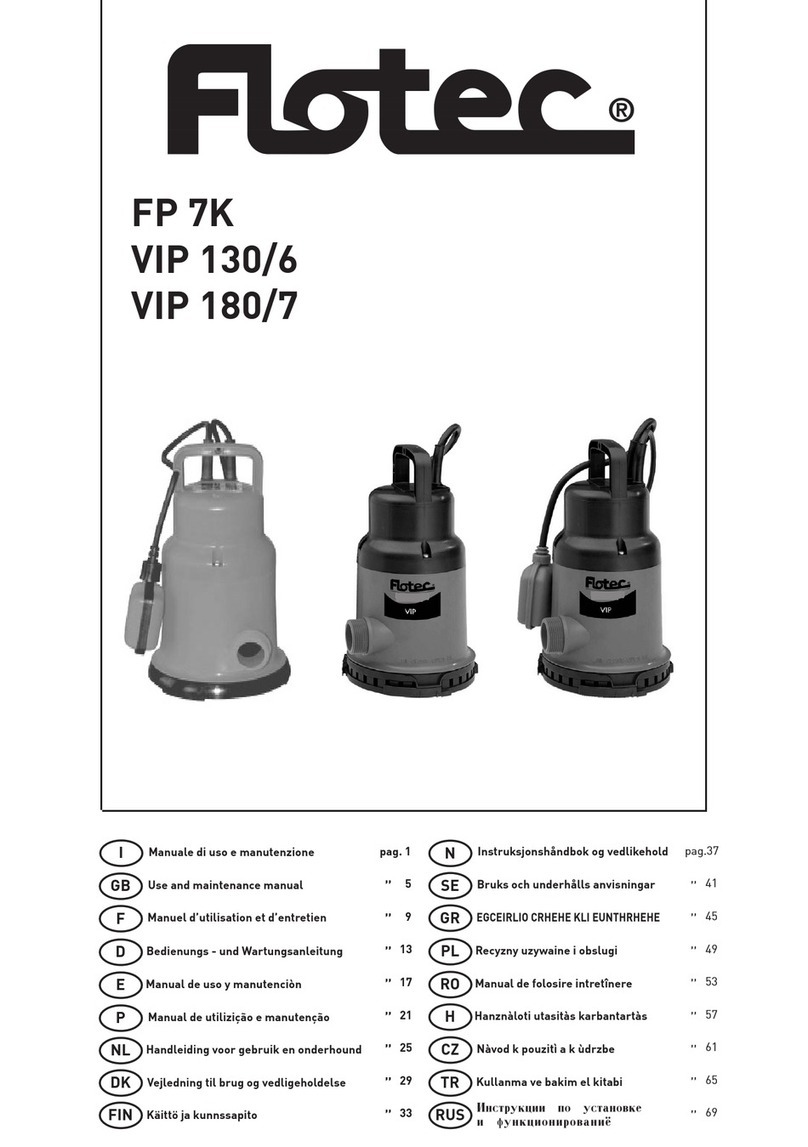 Flotec VIP 130/6 User manual