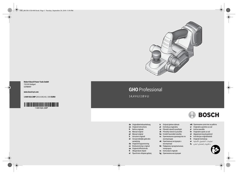 Bosch GHO 14,4 V-LI Professional User manual