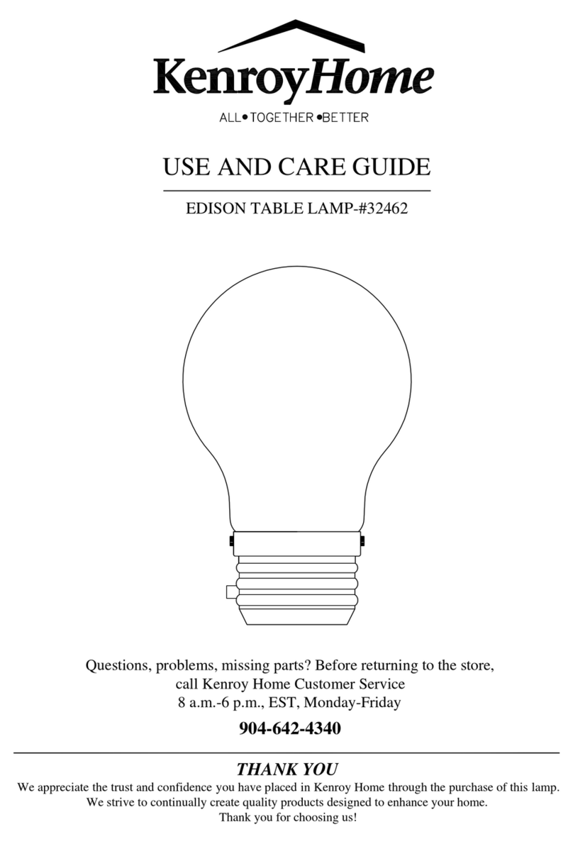Kenroy Home EDISON User manual