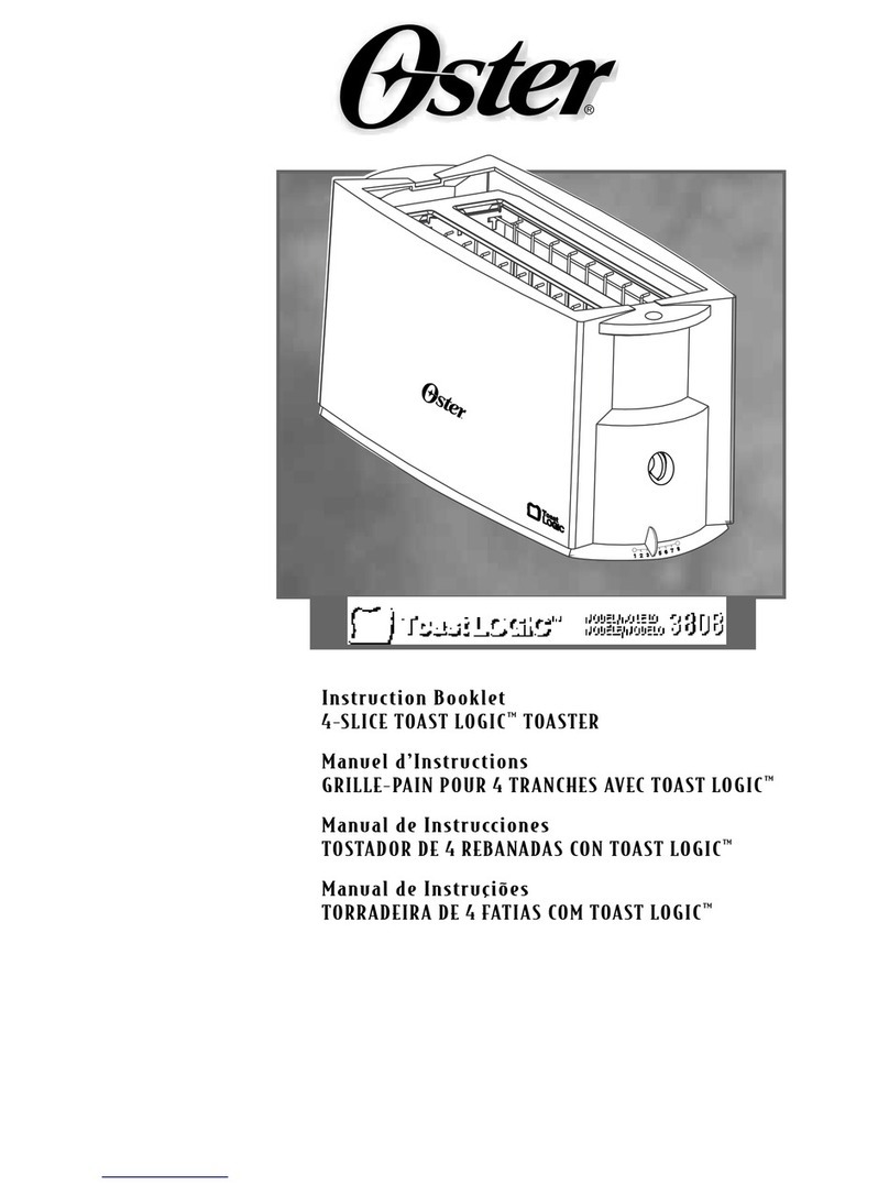 Oster TOAST LOGIC 3808 User manual Oster TOAST LOGIC 3808 User manual