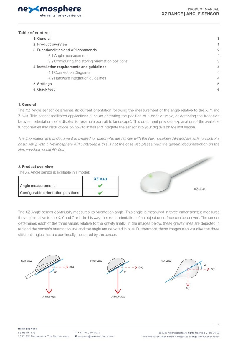 Nexmosphere XZ-A40 product manual Nexmosphere XZ-A40 product manual