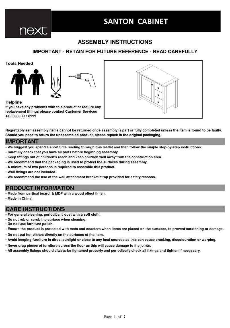 Next SANTON 147045 Assembly instructions Next SANTON 147045 Assembly instructions
