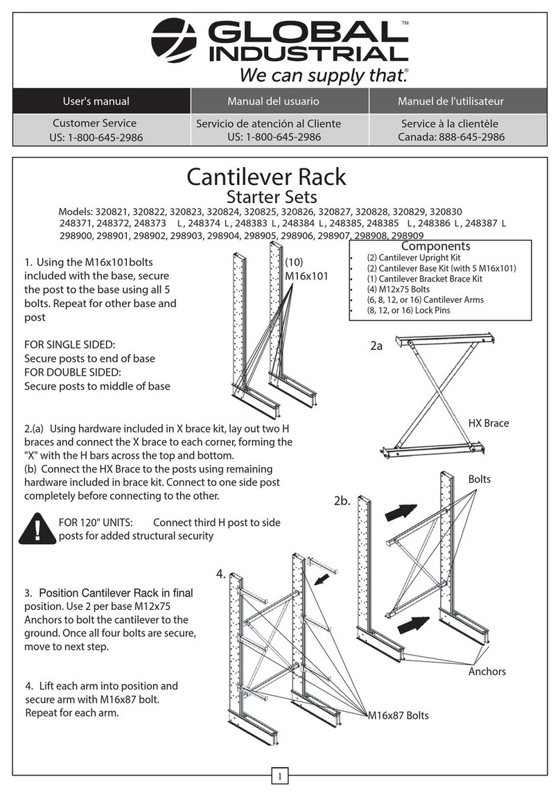 Global Industrial 320821 user manual