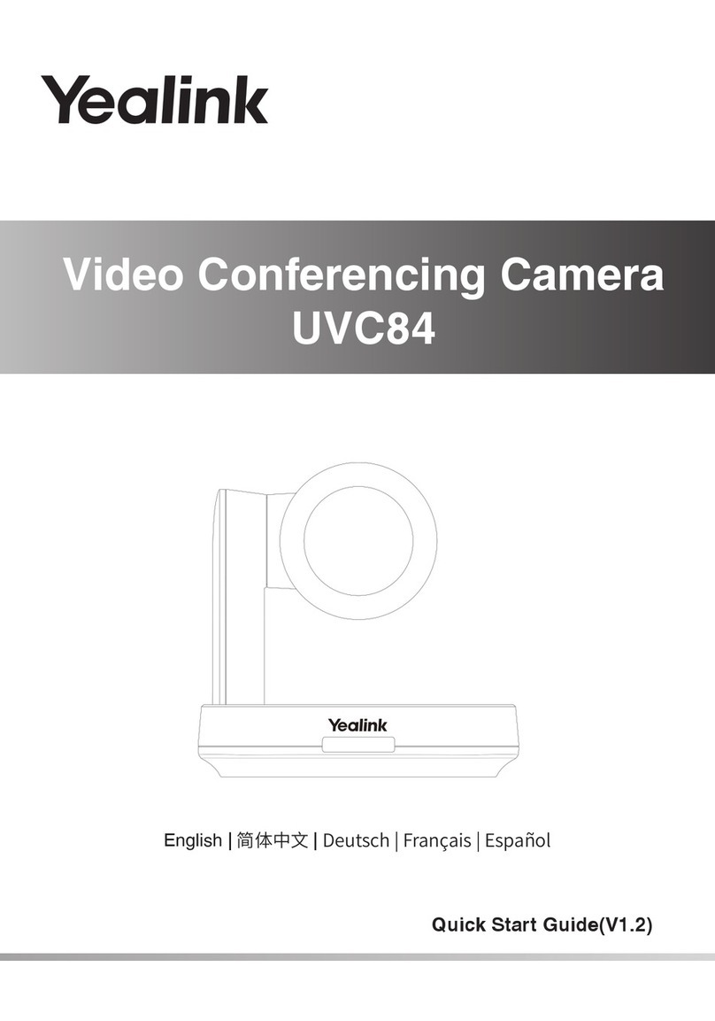 Yealink UVC84 User manual Yealink UVC84 User manual