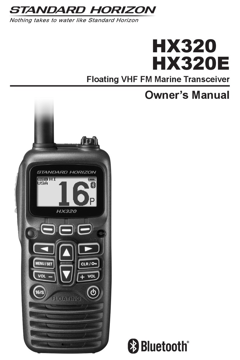 Standard Horizon HX320E User manual