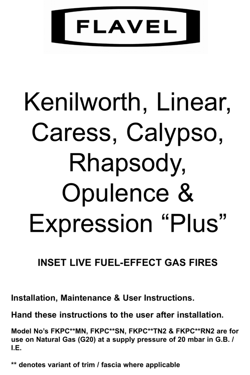 Flavel Calypso Mounting instructions