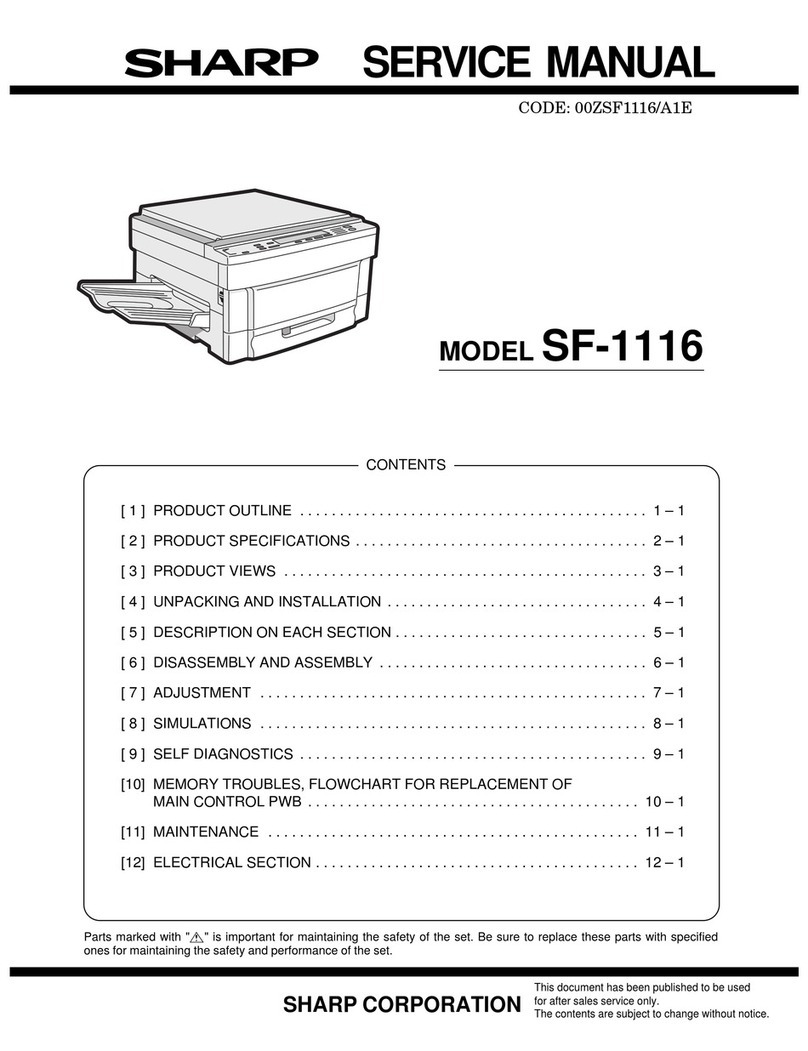 Sharp 00ZSF1116/A1E User manual Sharp 00ZSF1116/A1E User manual