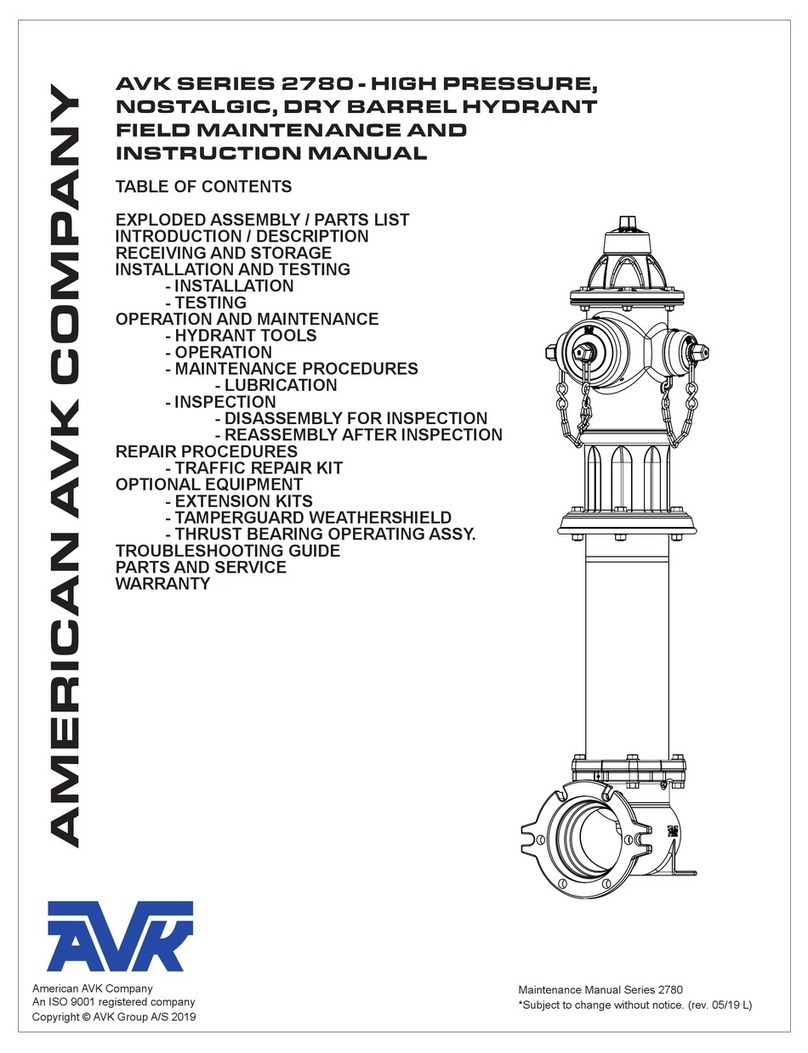 AVK A2780 User manual