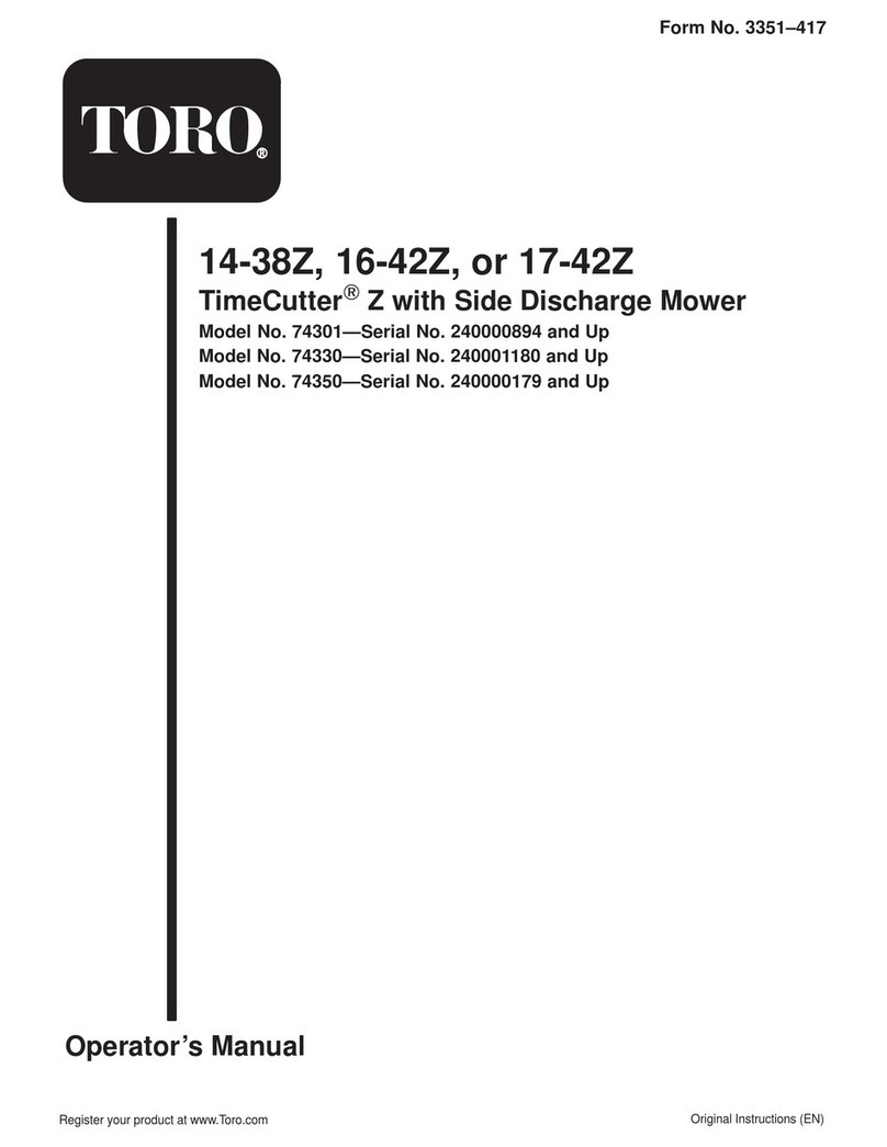 Toro 14-38Z TimeCutter User manual