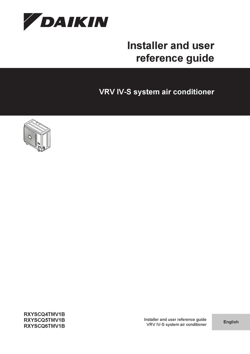 Daikin RXYSCQ6TMV1B Installation and operating manual