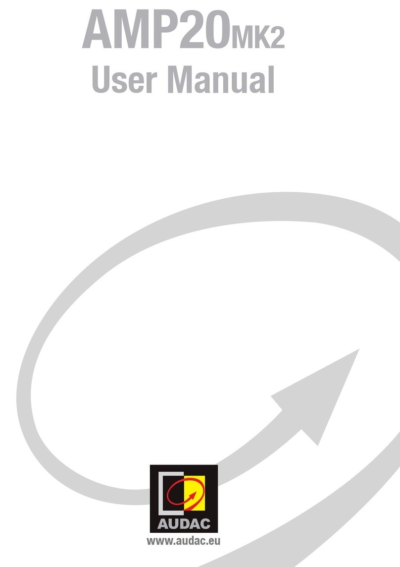 AUDAC AMP20 MK2 User manual
