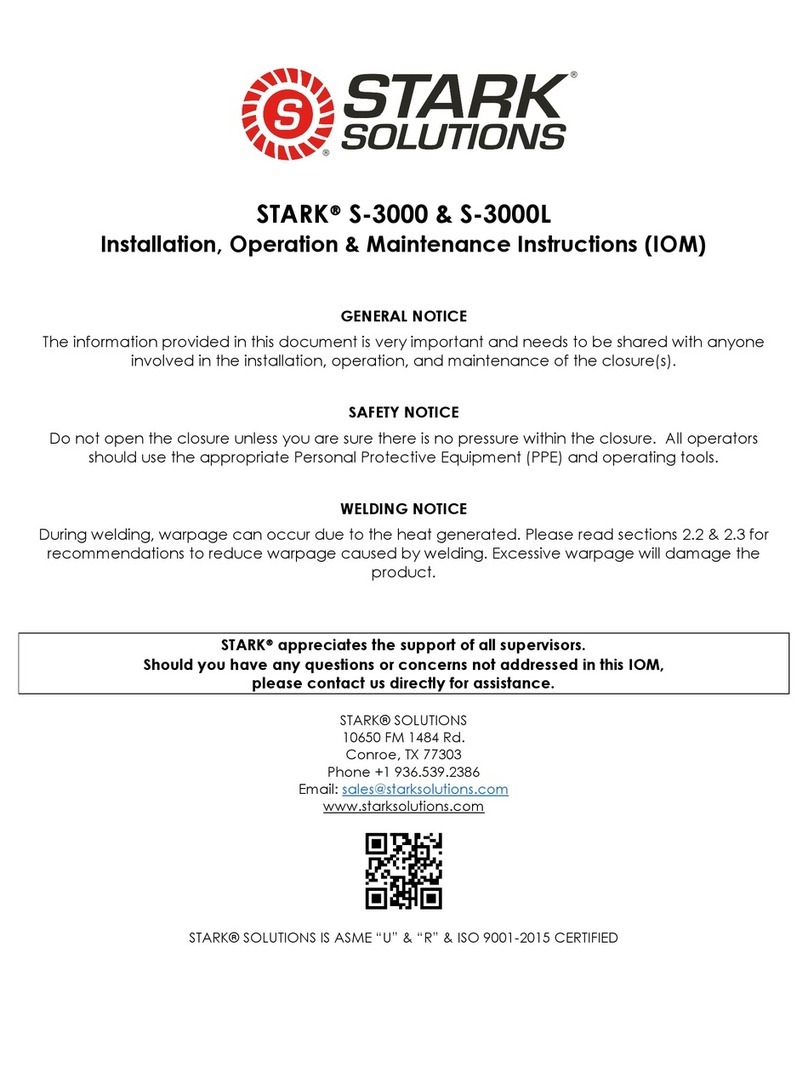 Stark S-3000 Installation, operation & maintenance instructions