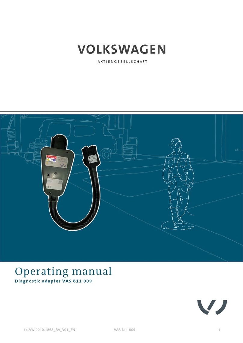 Volkswagen VAS 611 009 operating manual