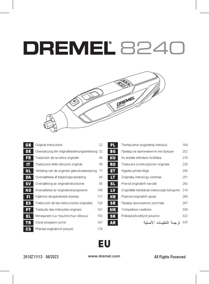 Dremel 8240 User manual
