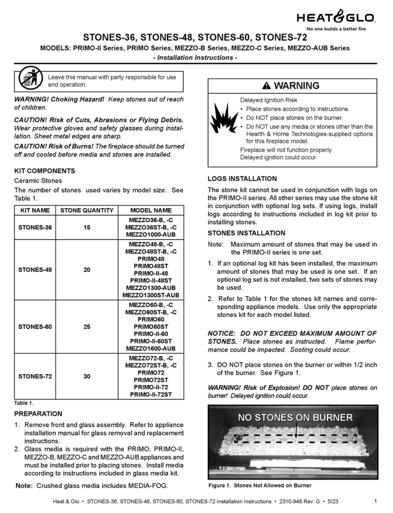 Heat & Glo PRIMO-II Series installation instructions Heat & Glo PRIMO-II Series installation instructions