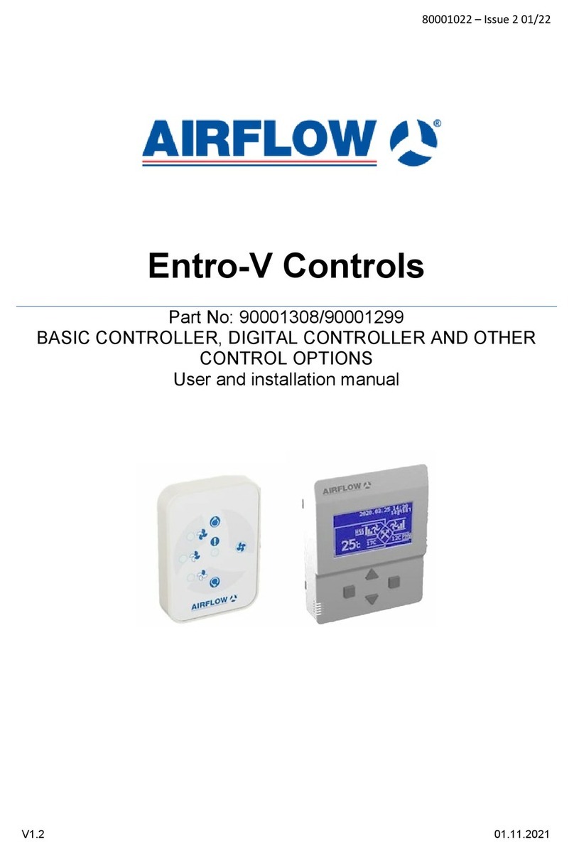 Airflow Entro-V Controls Operating manual