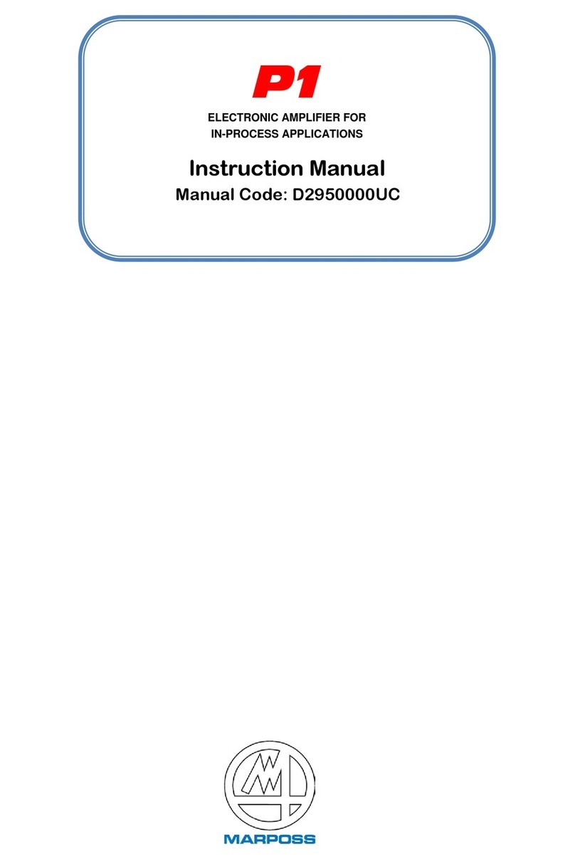 marposs P1 instruction manual