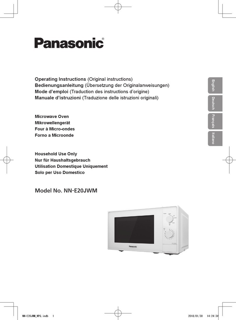 Panasonic NN-E20JWM operating instructions
