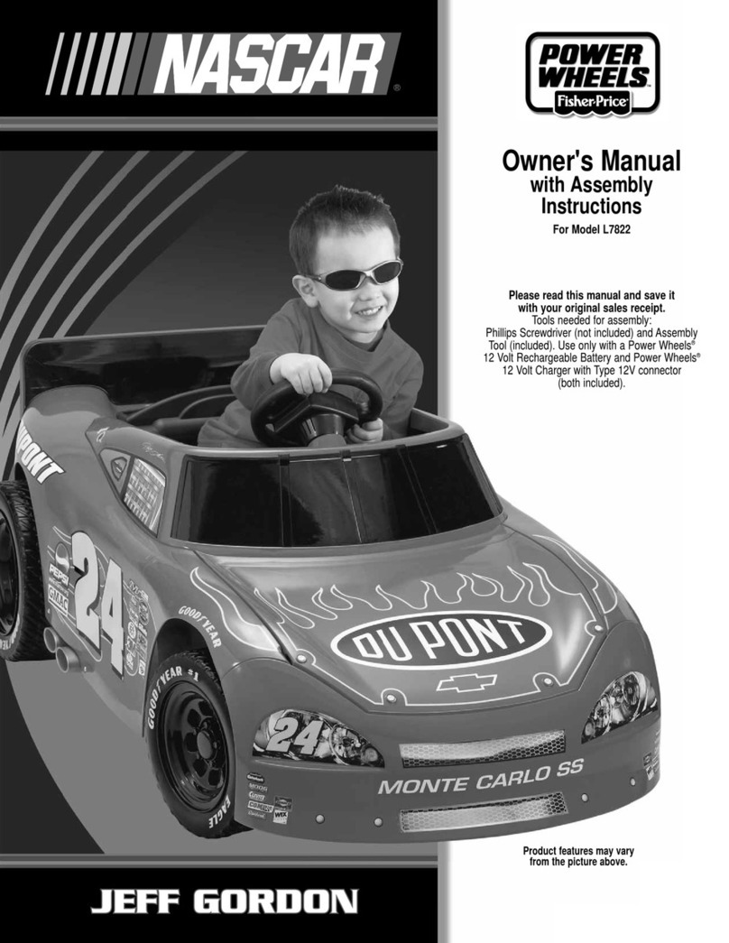 Fisher-Price POWER WHEELS NASCAR L7822 owner's manual