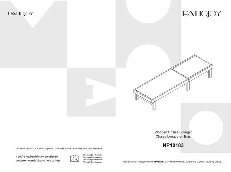 PATIOJOY NP10183 Assembly instructions