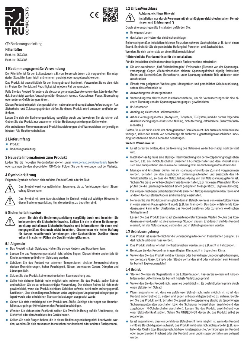 TRU Components 2523984 operating instructions TRU Components 2523984 operating instructions