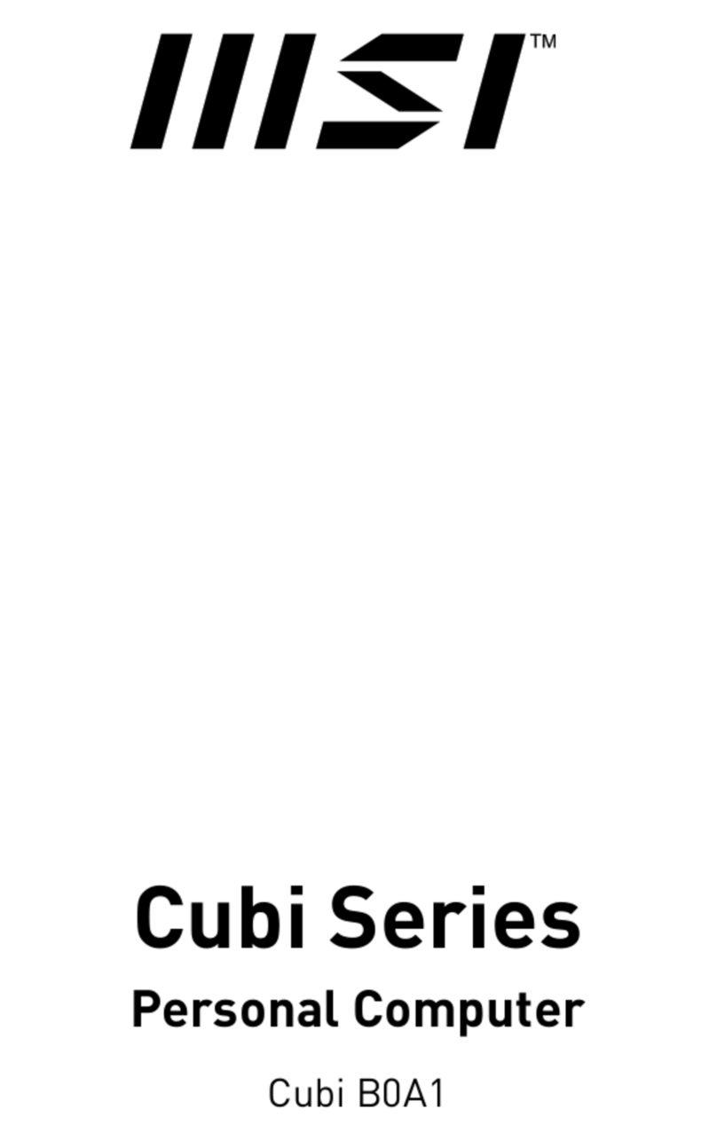 MSI Cubi B0A1 User manual MSI Cubi B0A1 User manual