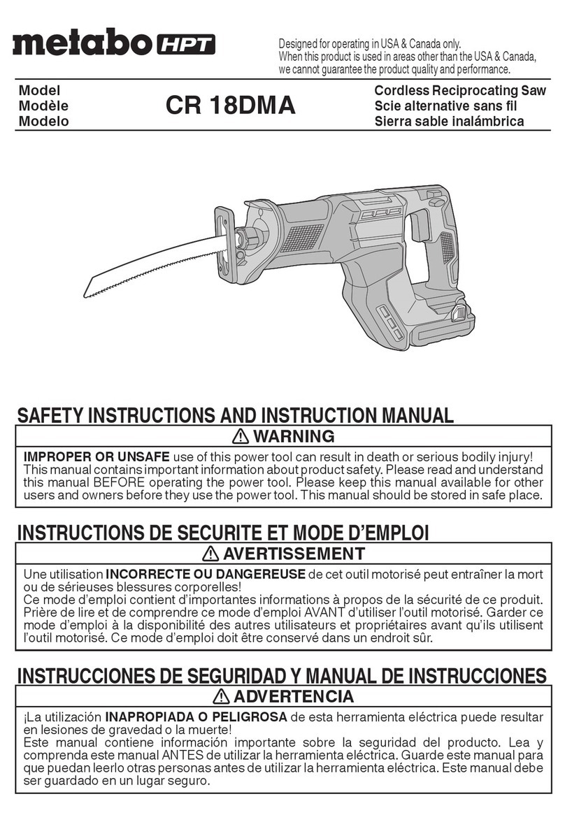 Metabo HPT CR 18DMA Troubleshooting guide