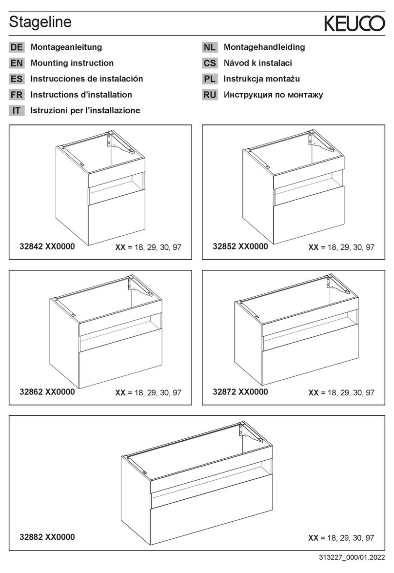 KEUCO Stageline 32842 180000 Mounting instruction