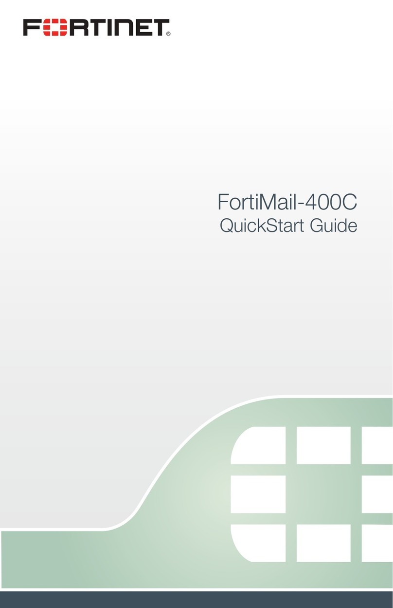 Fortinet FortiMail-400C quick start guide