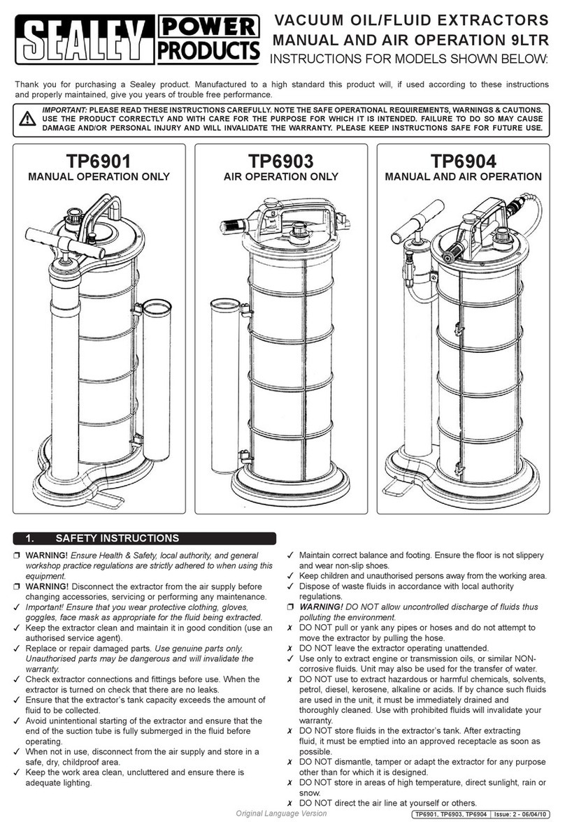 Sealey TP6901 User manual