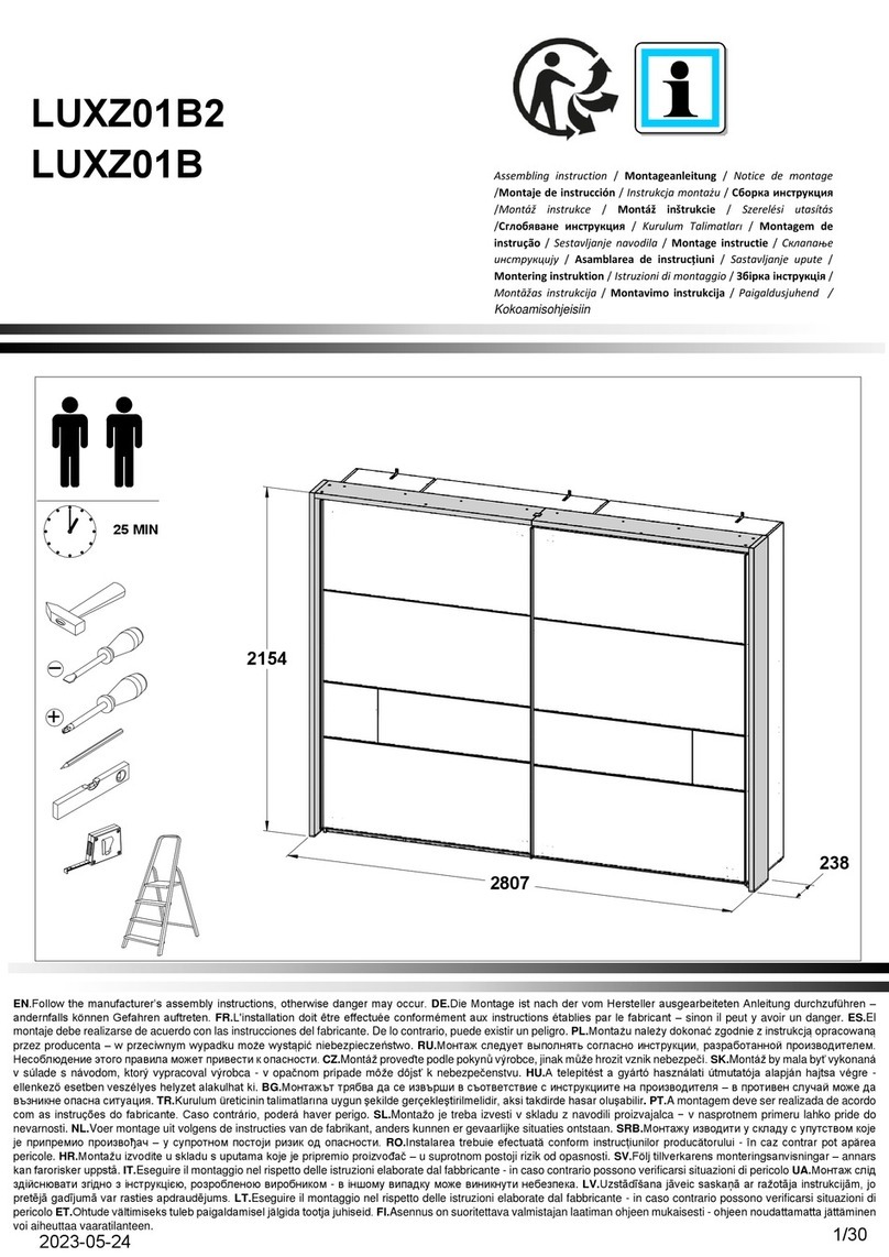 Forte LUXZ01B2 Assembling Instruction