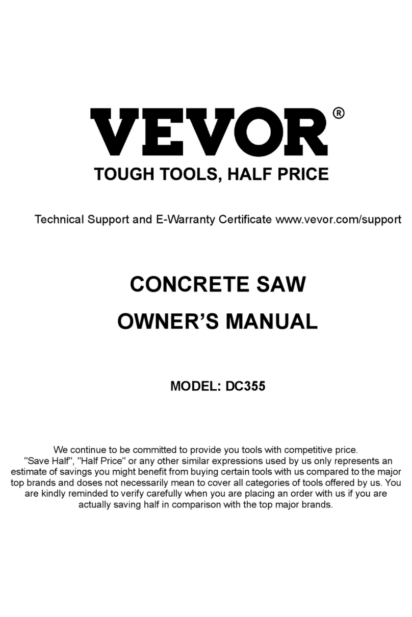 VEVOR DC355 owner's manual