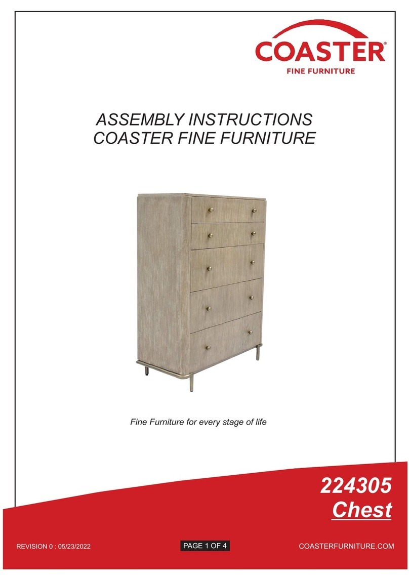 Coaster Arini 224305 Assembly instructions