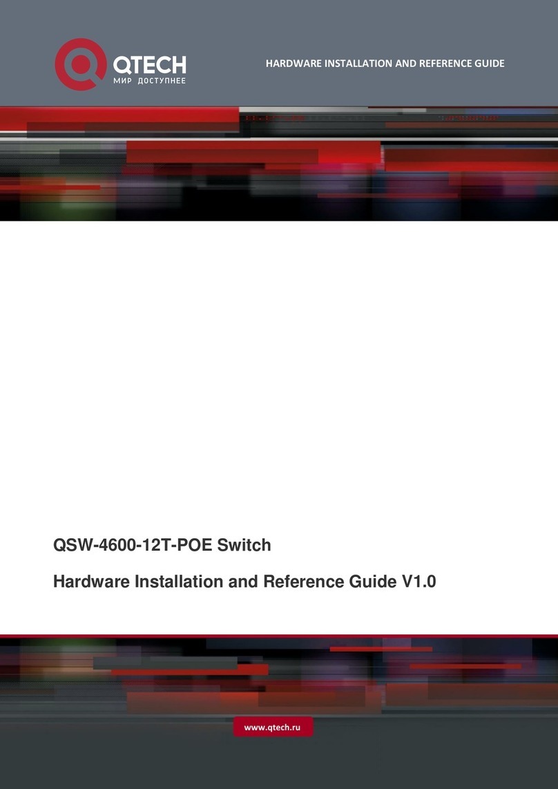 q-Tech QSW-4600-12T-POE Installation and operating manual q-Tech QSW-4600-12T-POE Installation and operating manual
