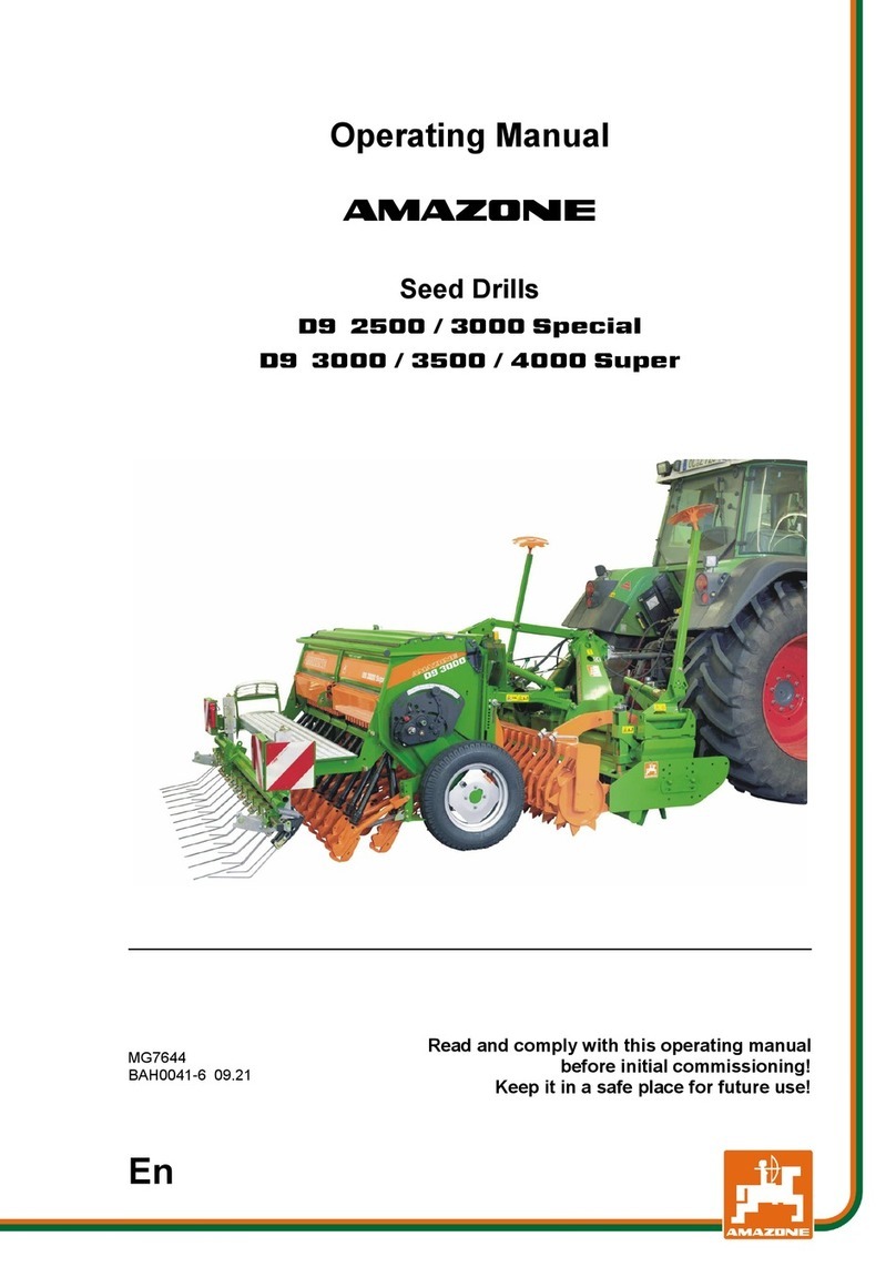 Amazone D9 2500 Special operating manual