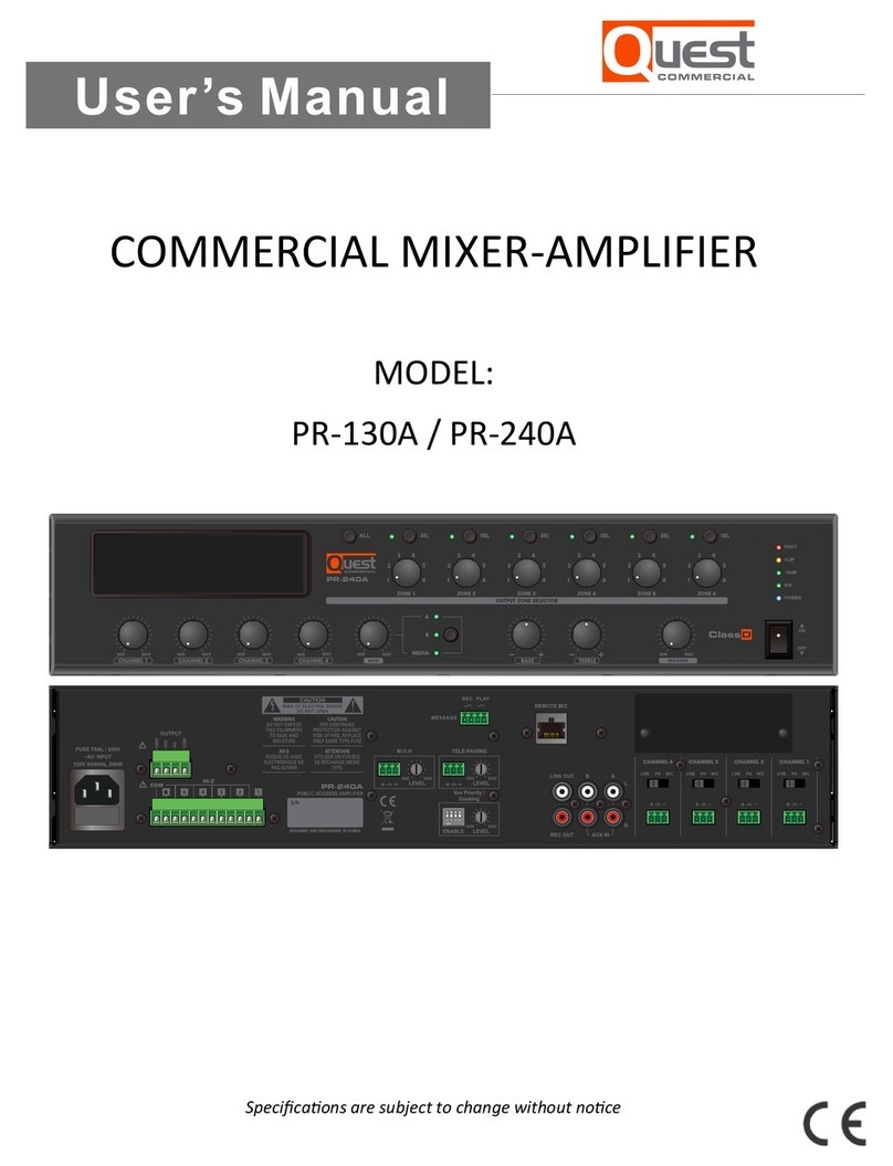 Quest Engineering PR-130A User manual