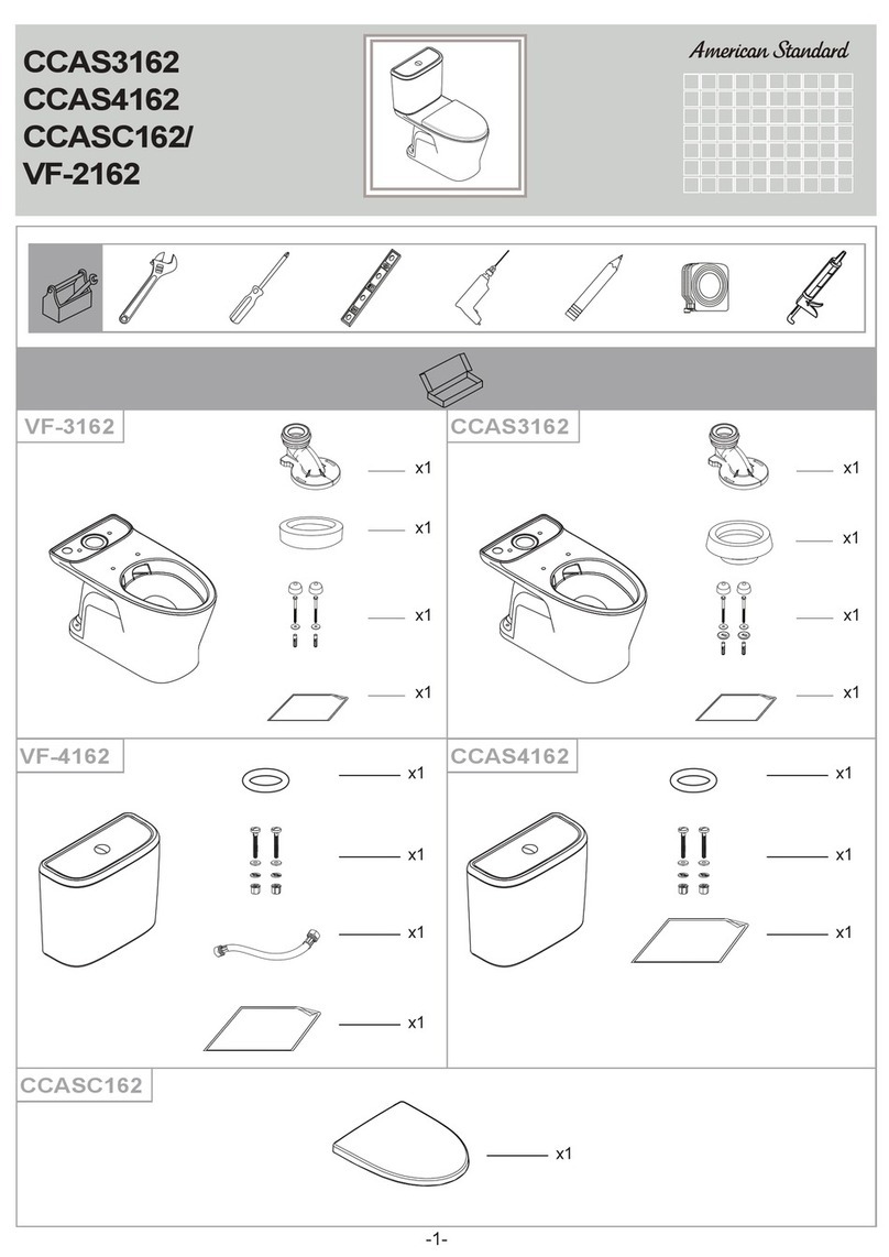 American Standard CCAS3162 quick start guide American Standard CCAS3162 quick start guide