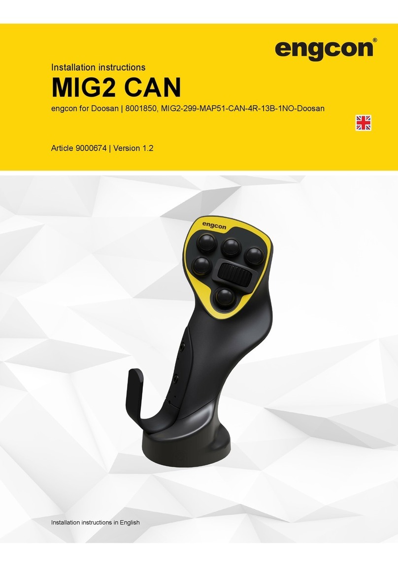 Engcon MIG2 CAN installation instructions
