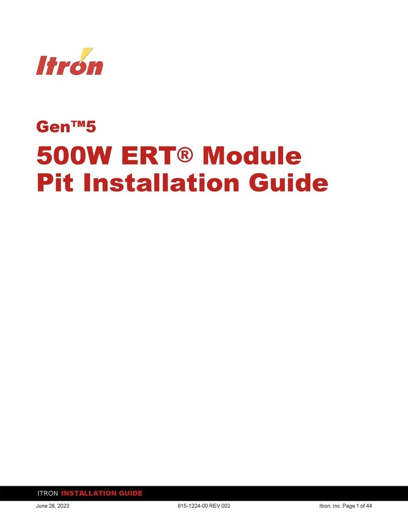 ITRON Gen 5 500W ERT User manual